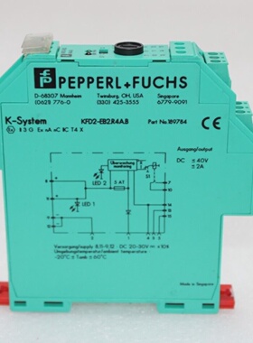 PEPPERLFUCHS KFD2EB2.R4A.B POWER SWITCH AMPLIFIER PN 189784