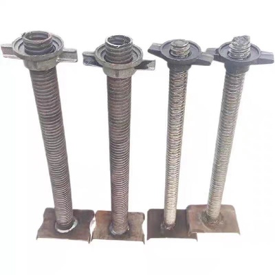 建筑顶托丝杠支撑空心底托实心油托顶丝工地脚手架可调节模板顶杆