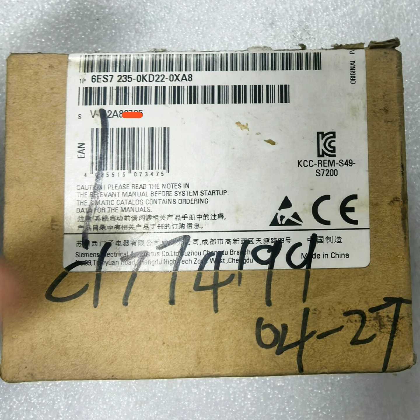 6ES7235-0KD22-0XA8西门子原装原标正品