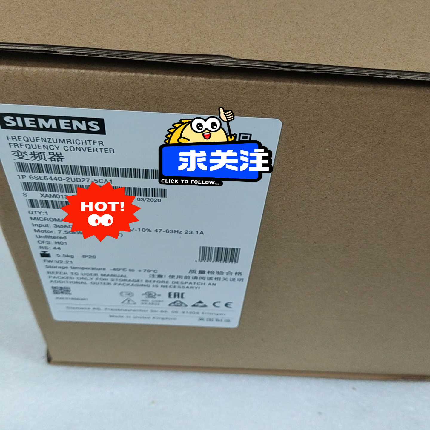 【议价】6SE6440-2UD27-5CA1MM440变频器7适用