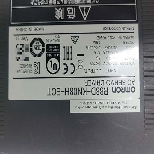 咨询-伺服驱动器R88D-KN08H-ECT，750W大功率