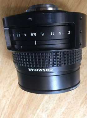 Cosmicar75mm电视镜头，黑色金属机身，光圈2-2--议价商品
