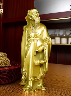 纯黄铜华佗像摆件适合送医生的礼物中医馆药店饰品桌面工艺品家用