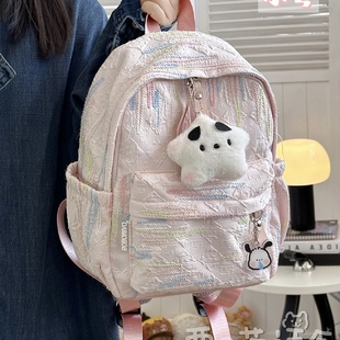 高颜值软妹少女双肩包ins可爱小书包迷你小包包女大学生春游背包