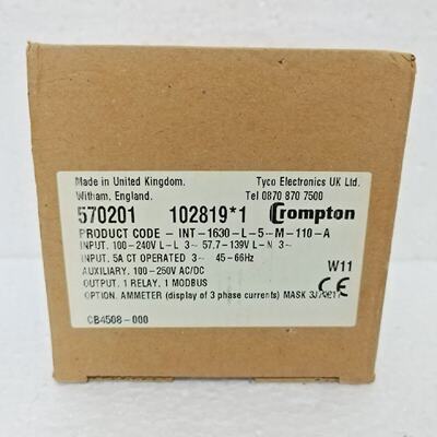 Tyco  Crompton INT1630L5M110A INTEGRA 1630 Digital Metering