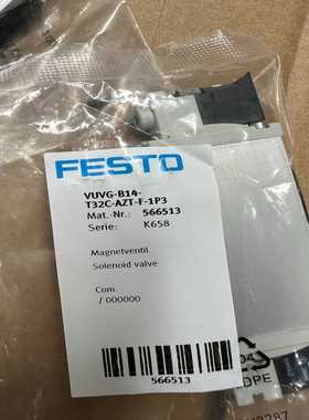 费斯托电磁阀VUVG-B14-T32C-AZT-F-1P3，~询价