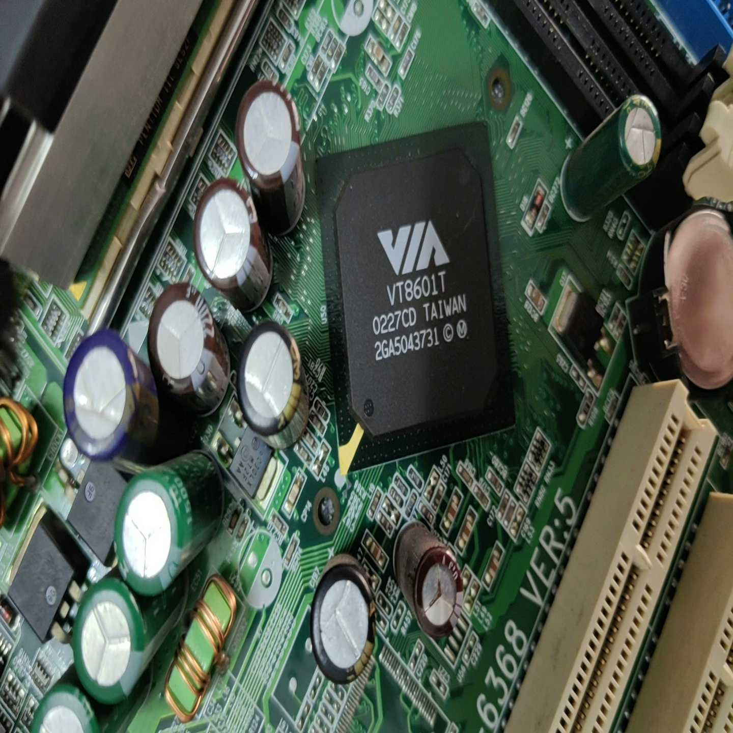 议价拆机VT8601T主板，带ISA插槽，工控专用，适用于HL，