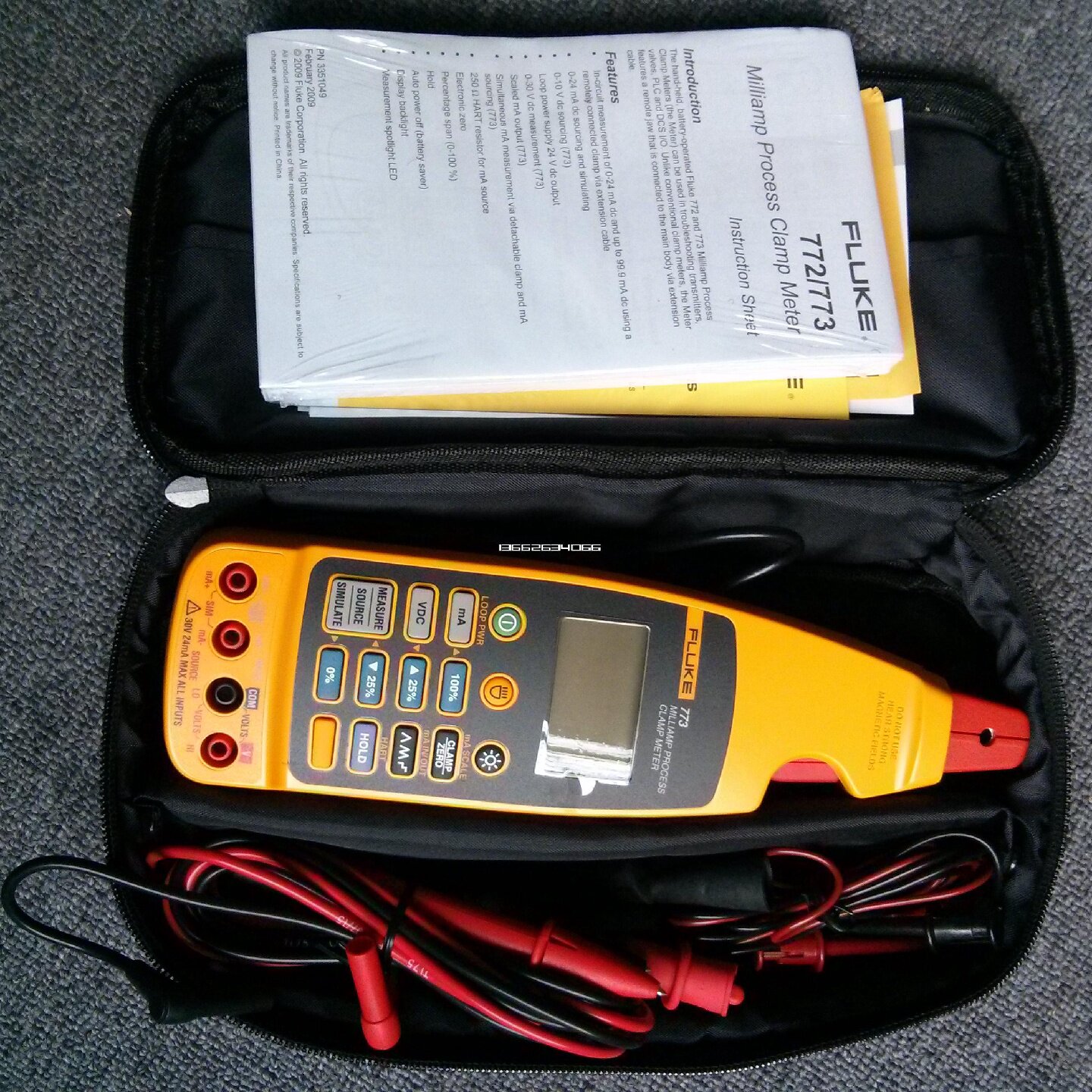 配件福禄克Fluke772771773毫安级过程钳形表环路校准器议价图片