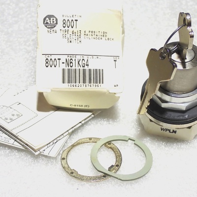 800TN61KG4 SER T 4 POSITION SELECTOR SWITCH ALLEN BRADLEY NE