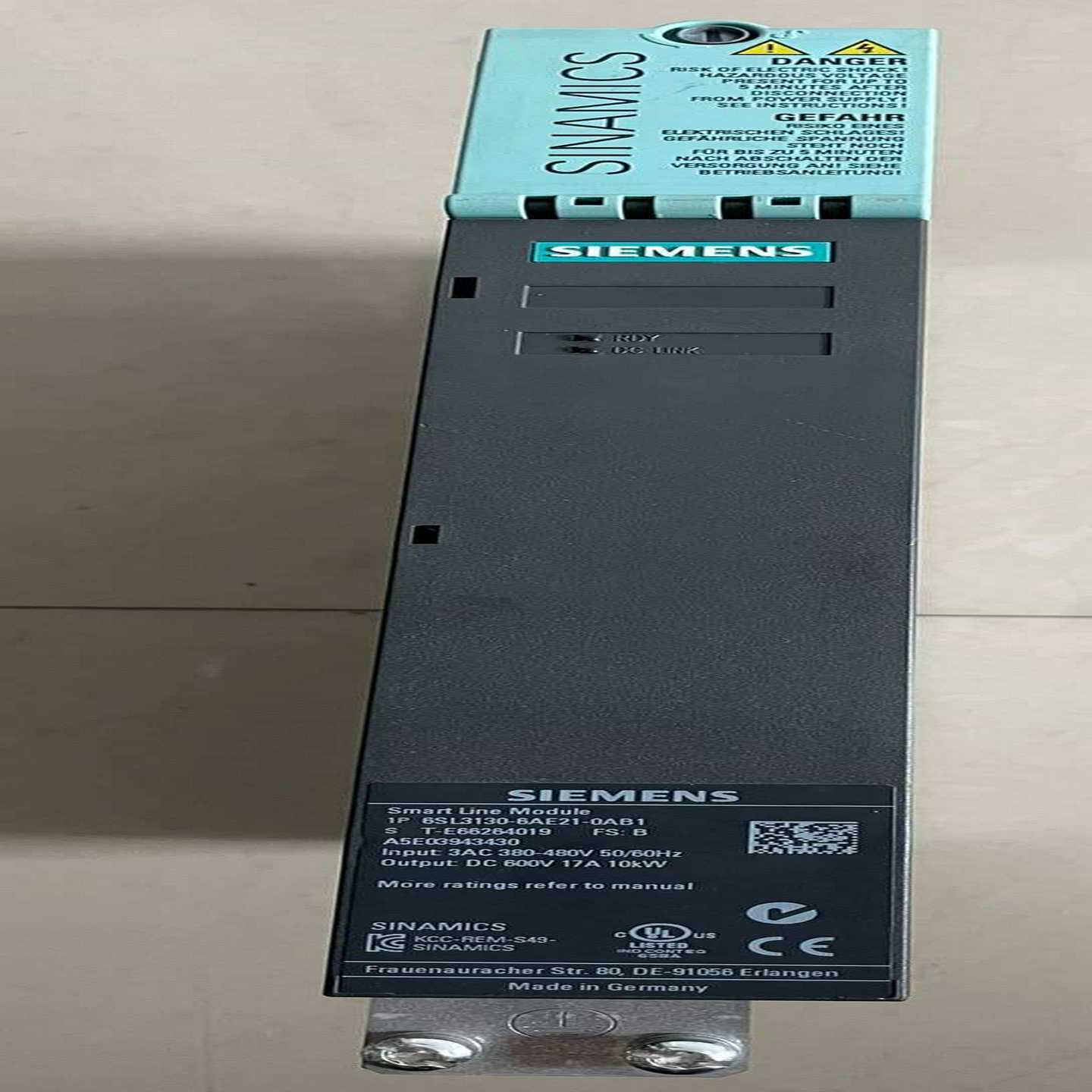 议价-6SL3130-6AE21-0AB1西门子电源模块10KW