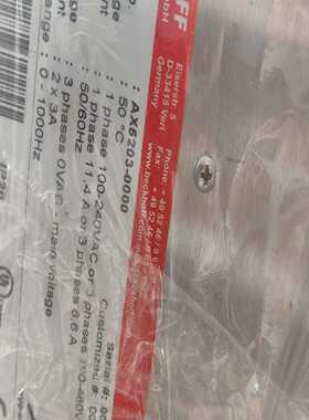 BECKHOFFAX5203-0000实物议价询价