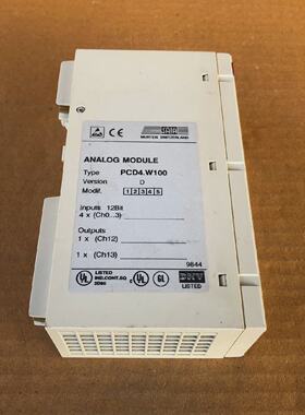 SAIA PCD4W10 ANALOG MODULE VERSION D PCD4.W100