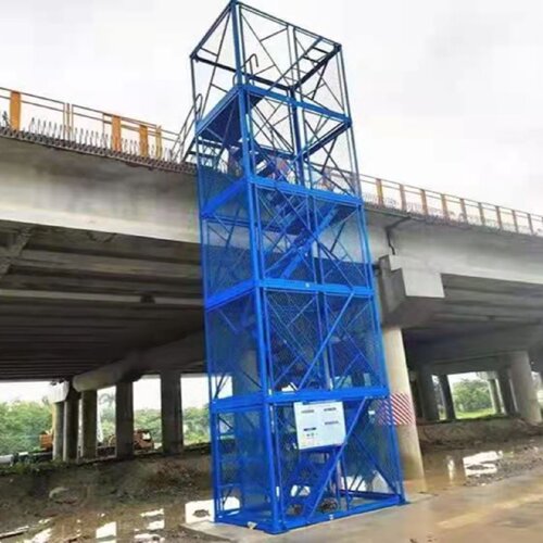 建筑安全爬梯工地专用梯笼桥梁基坑防护笼墩柱建筑箱式防护网爬梯