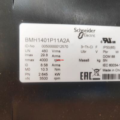 议价施耐德LXM32 2.4KW伺服马达BMH1401P32A2A全新现货质保一年
