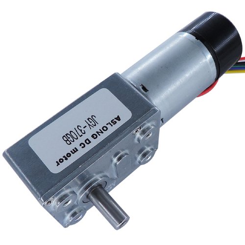JGY-370GB蜗轮蜗杆电机直流减速电机带盖编码器电机微型小马达