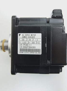 YASKAWANNBSGMAS-02ACA2S交流电伺服电机200WMOT-I-237