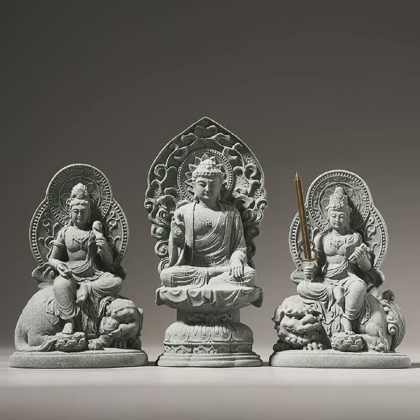 华严三圣佛像摆件大日如来普贤文殊菩萨鱼缸造景家居供奉桌面装饰,家居饰品,桌面摆件,淘宝优惠券,粉丝福利购,淘宝优惠卷