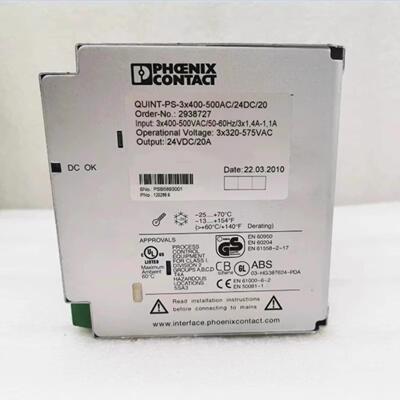 20A QUINT-PS-3X400-500AC24DC20 29387272941701