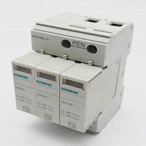 Siemens5SD7463-0berspannungsableiter3x5SD7468-1Steck