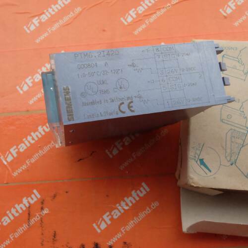 议价Siemens PTM6.2I420 西门子全新MBC模拟量输入模块 Landis St