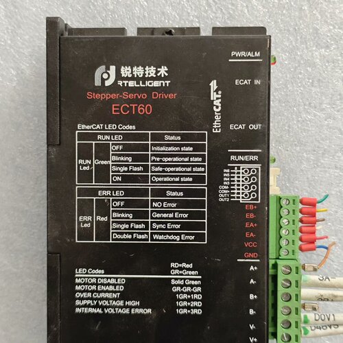 寻锐特技术ECT60EtherCAT步进驱动器支持双网口E