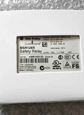 议价AB罗克韦尔安全继电器MSR126R/440R-N23123