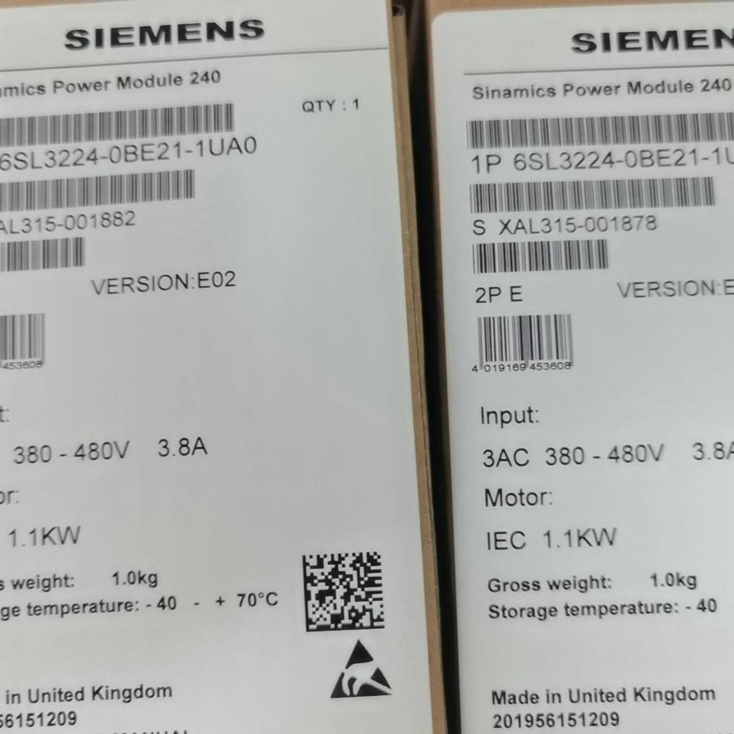 240变频器6SL3224-0BE21-1UA0询价