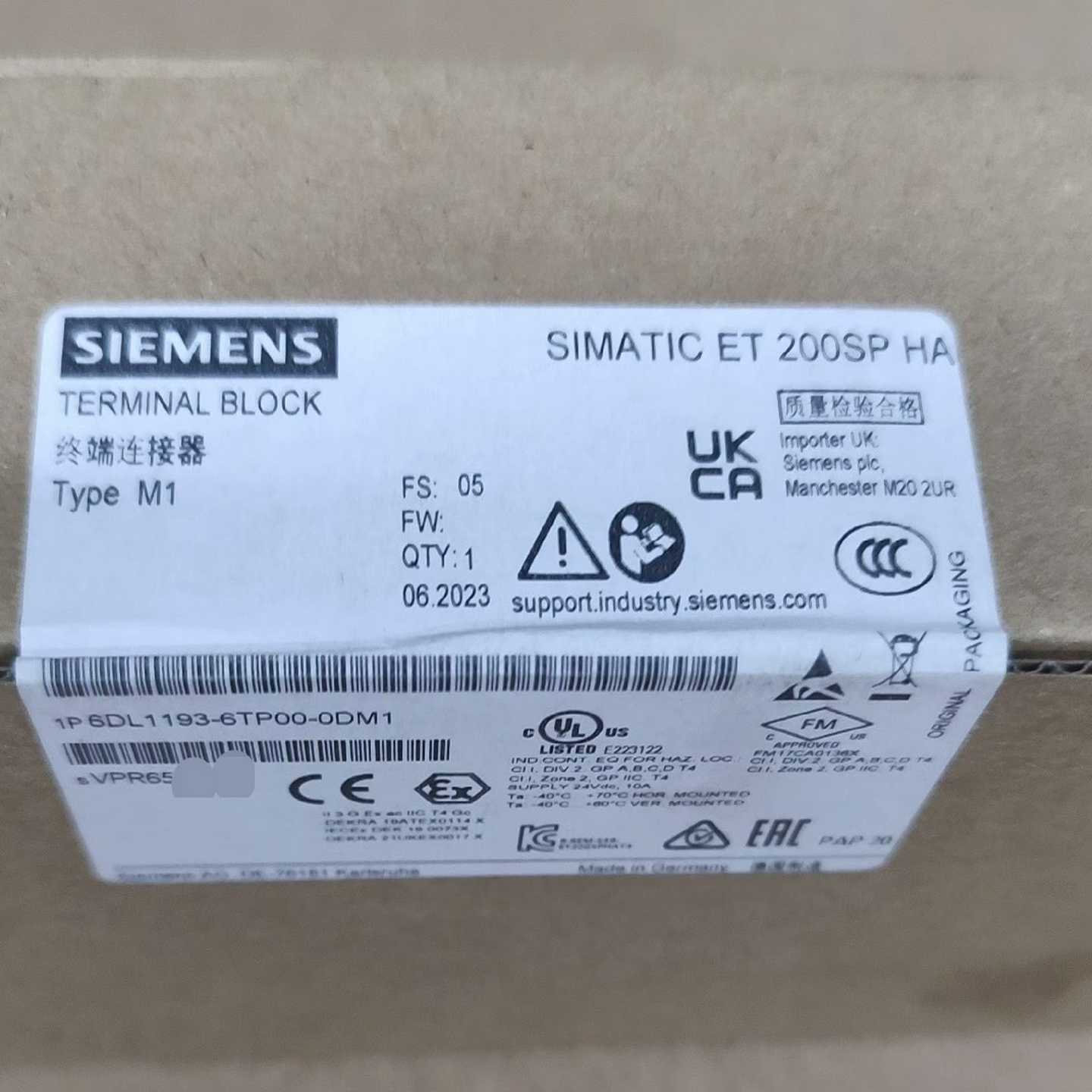 6DL1193-6TP00-0DM1，西门子终端连接器，--议价商品