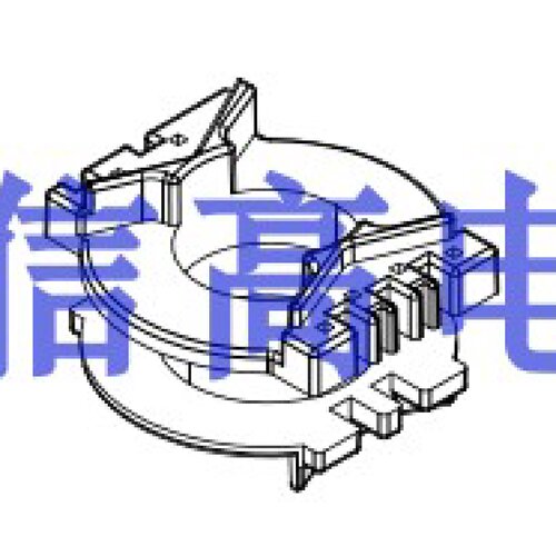 PQ20变压器磁芯立式骨架42针