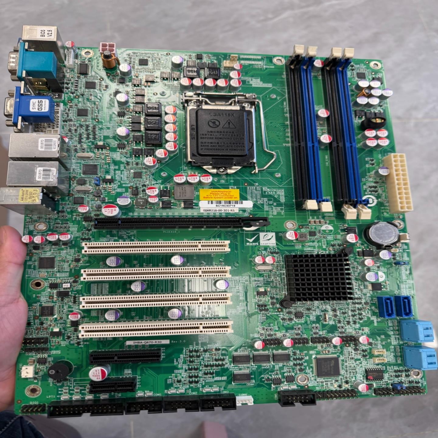 成色新，台湾IEI威强IMBA-Q670-R30Rev:--议价商品