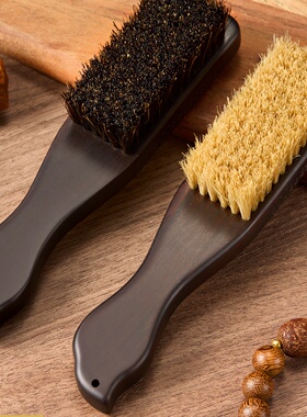 麦思德文玩刷子紫光檀木硬毛软毛野猪鬃毛金刚核桃橄榄玉器清理刷