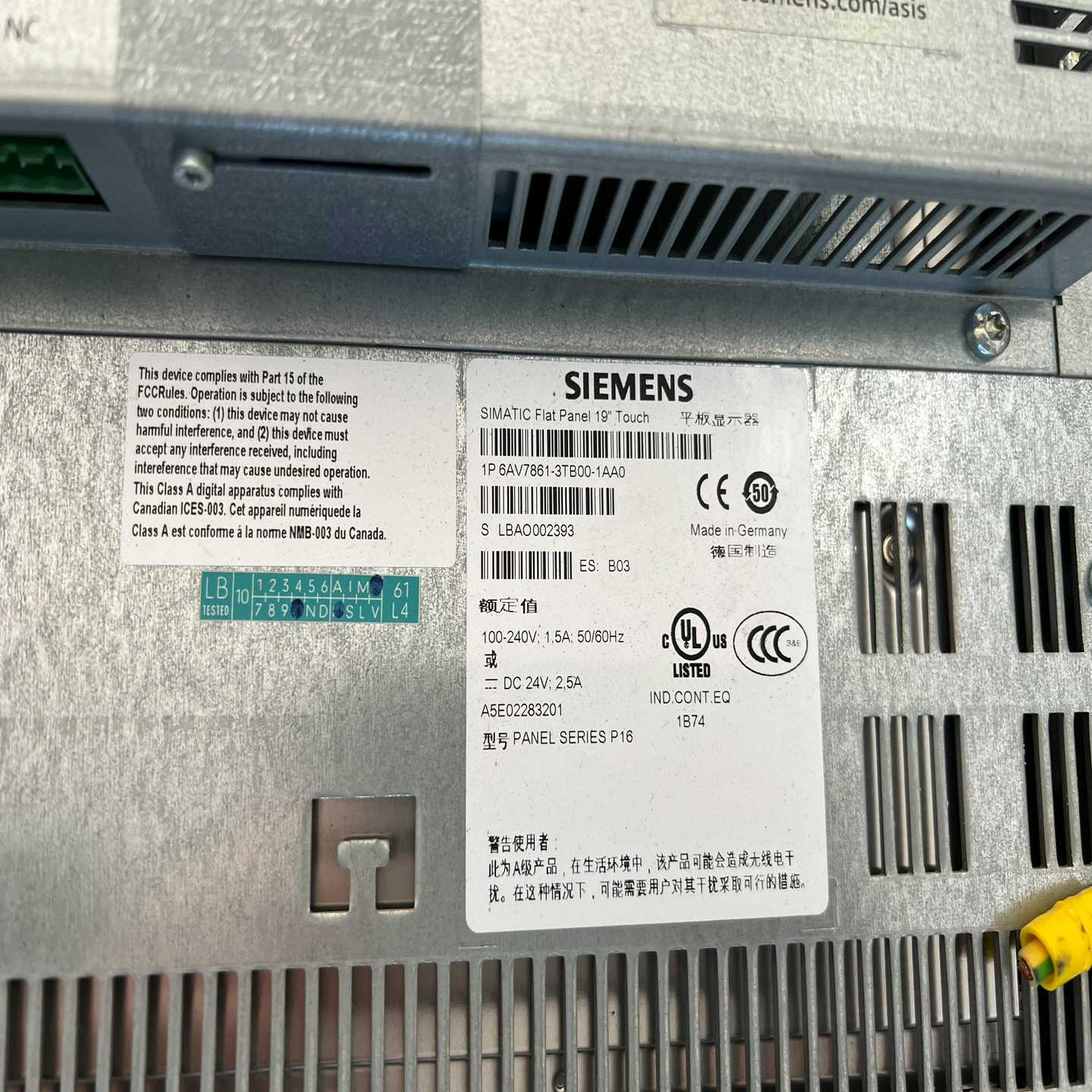 咨询-基恩士触摸屏，VT3-V8，实图拍摄，正常，已测试功能包