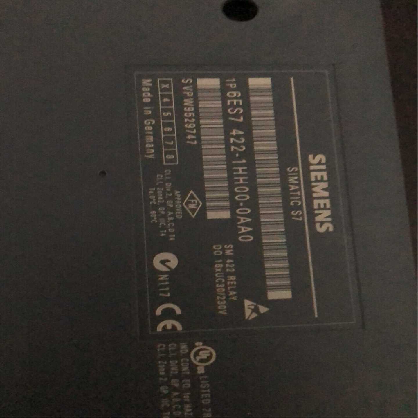 咨询-模块6ES7422-1HH00-0AA0没用过