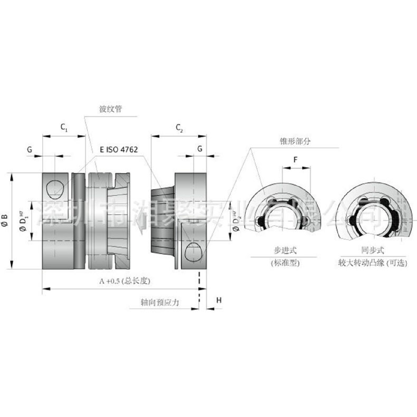 销售RW大扭矩金属联轴器RW绝缘不锈钢联轴器RW波纹管联轴器