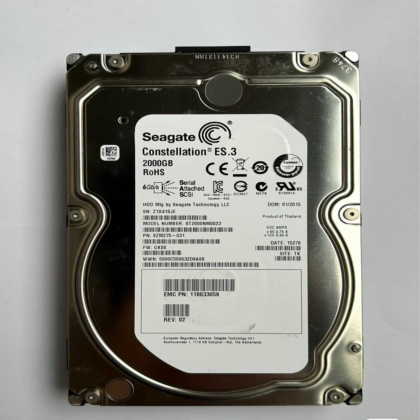 Seagate/希捷ST2000NM0023EMC00-议价