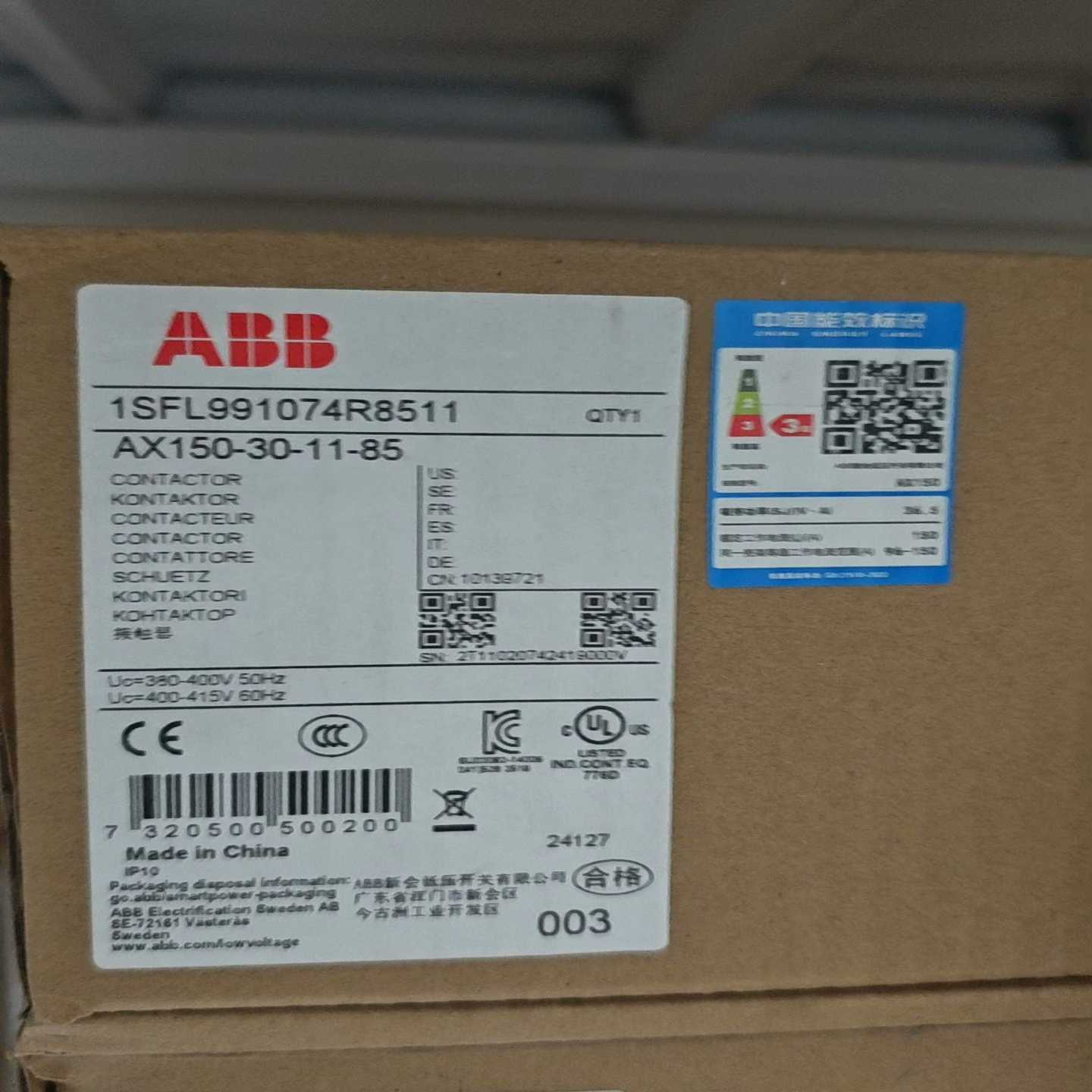 ABB接触器AX150-30-11-85，~询价