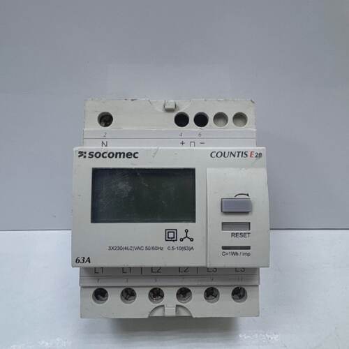 SOCOMEC COUNTIS E20 87A658 63A ENERGY METER