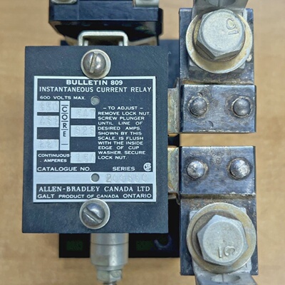 Allen Bradley 80920935C Instantaneous Current Relay 600V  **