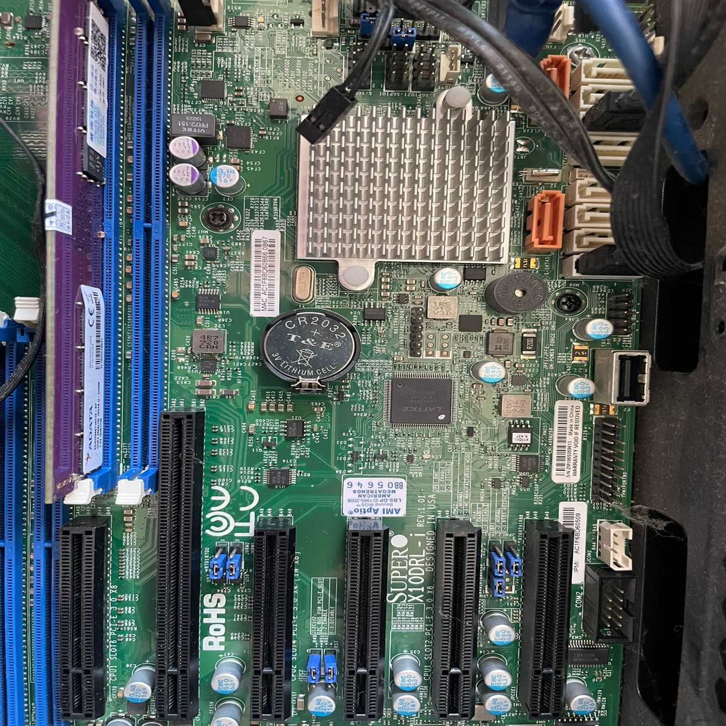 （议价）超微X10DRL-LN4服务器主板。带3个千兆网口带IPM