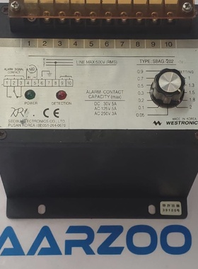 SBAG202 WESTRONICS SBAG202 Grounding Resistance Monitor Supp