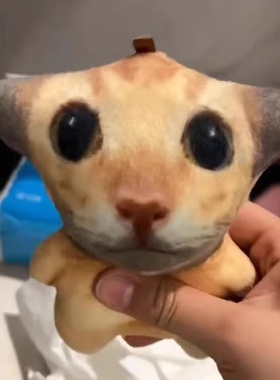 阿米嘎蒂朵喵喵发声玩偶创意搞怪按压发声挂件猫meme语音毛绒公仔