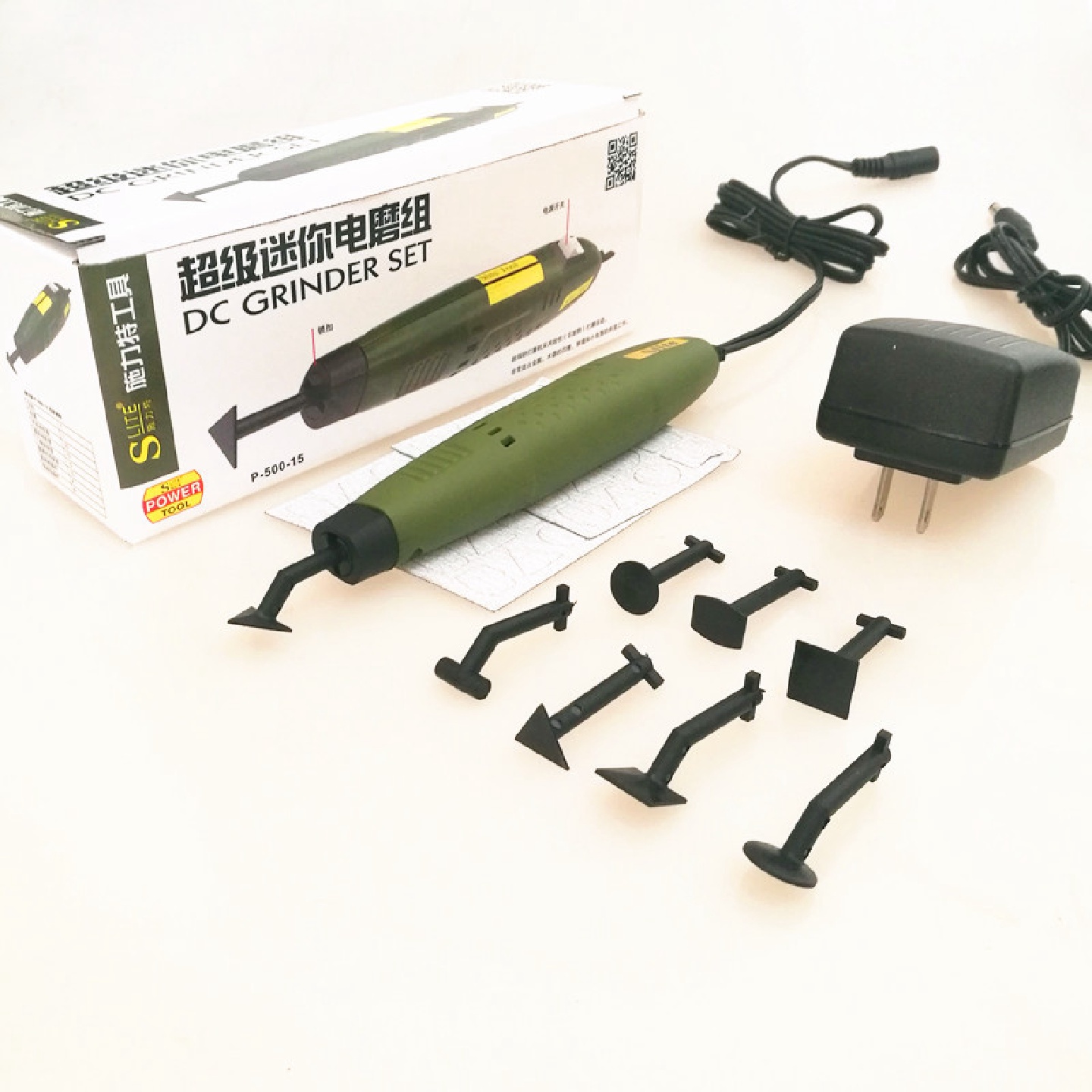 砂纸机P-500-15笔形砂光机电磨细砂打磨机DIY模型模具狭缝打磨