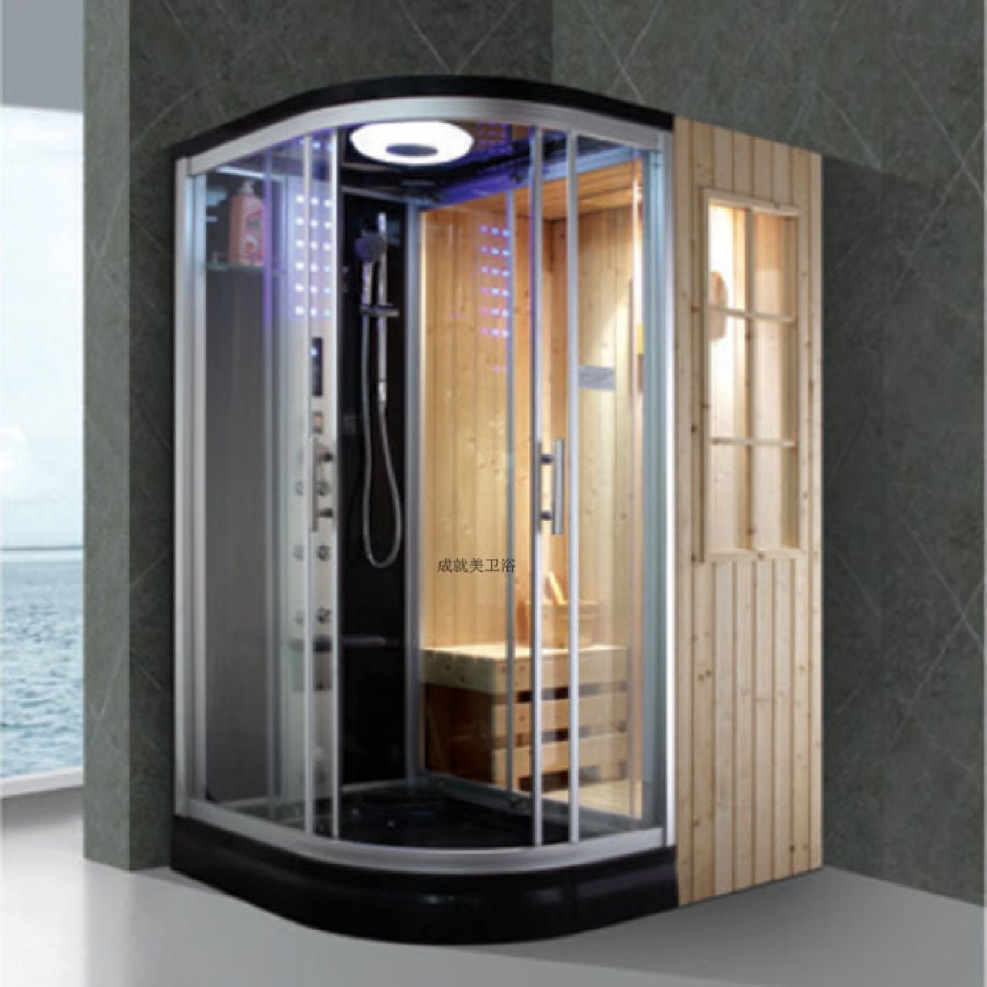 一件起订蒸汽淋浴房家用桑拿房汗蒸房一体式智能干湿蒸汽房可非标