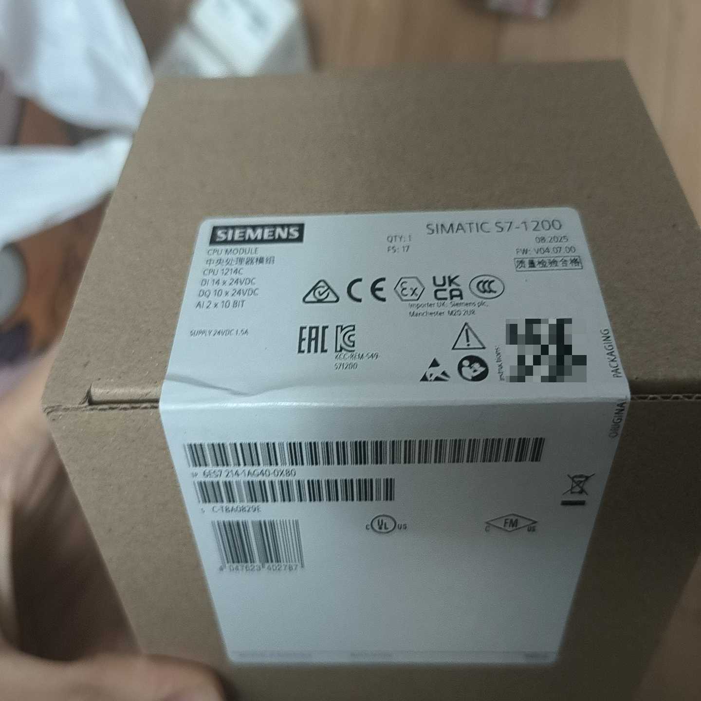 西门子SIMATICS7-1200CPU模块，型号CPU