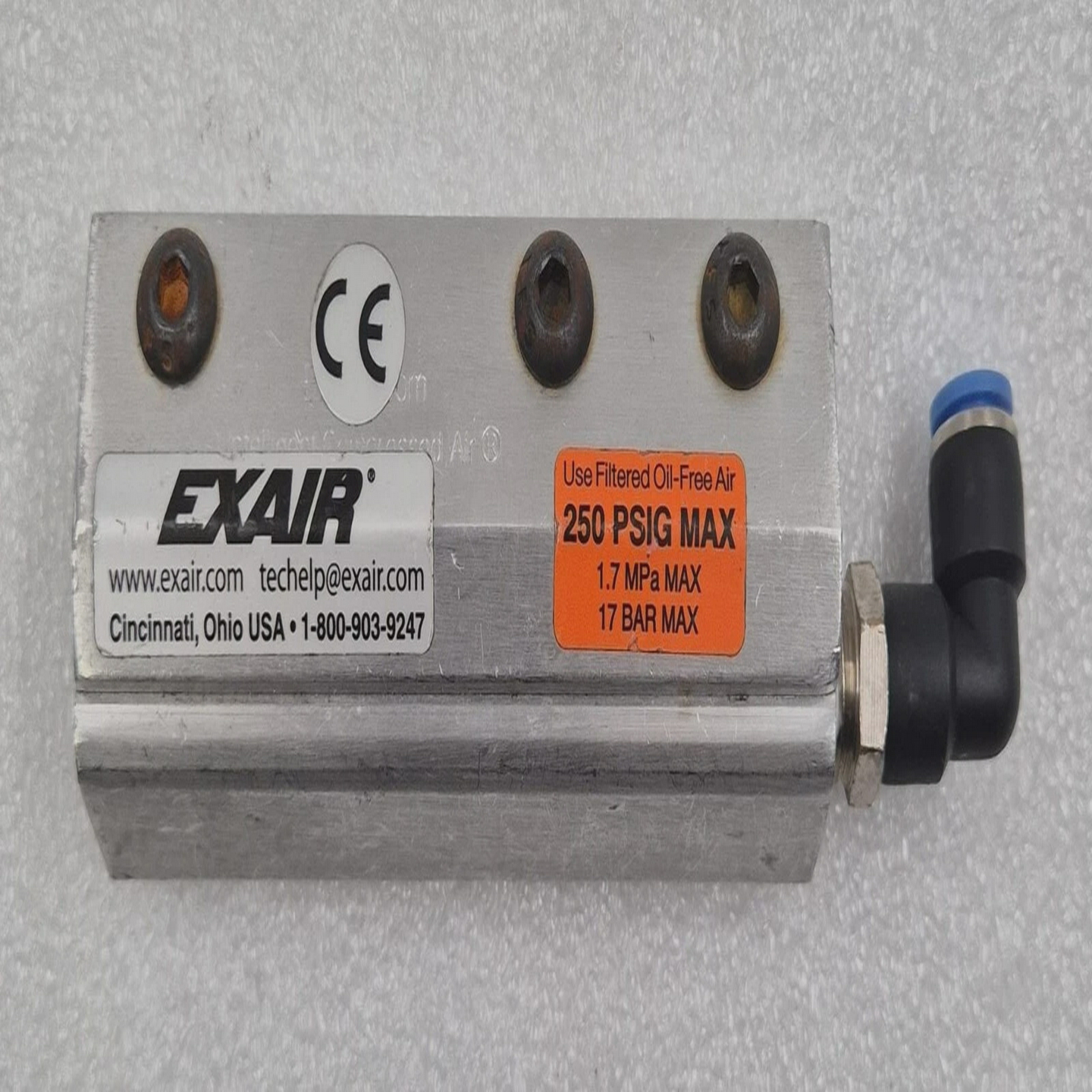 EXAIR智能压缩空气250PSIGMAX1.7MPa17BAR