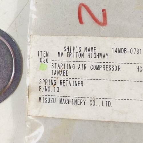 Muelle Retenedor PN 13 Para Tanabe HC275A Staring Compresor