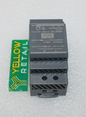 MEANWELLHDR-30-15DINRAIL电源供应HDR3015100-240VAC