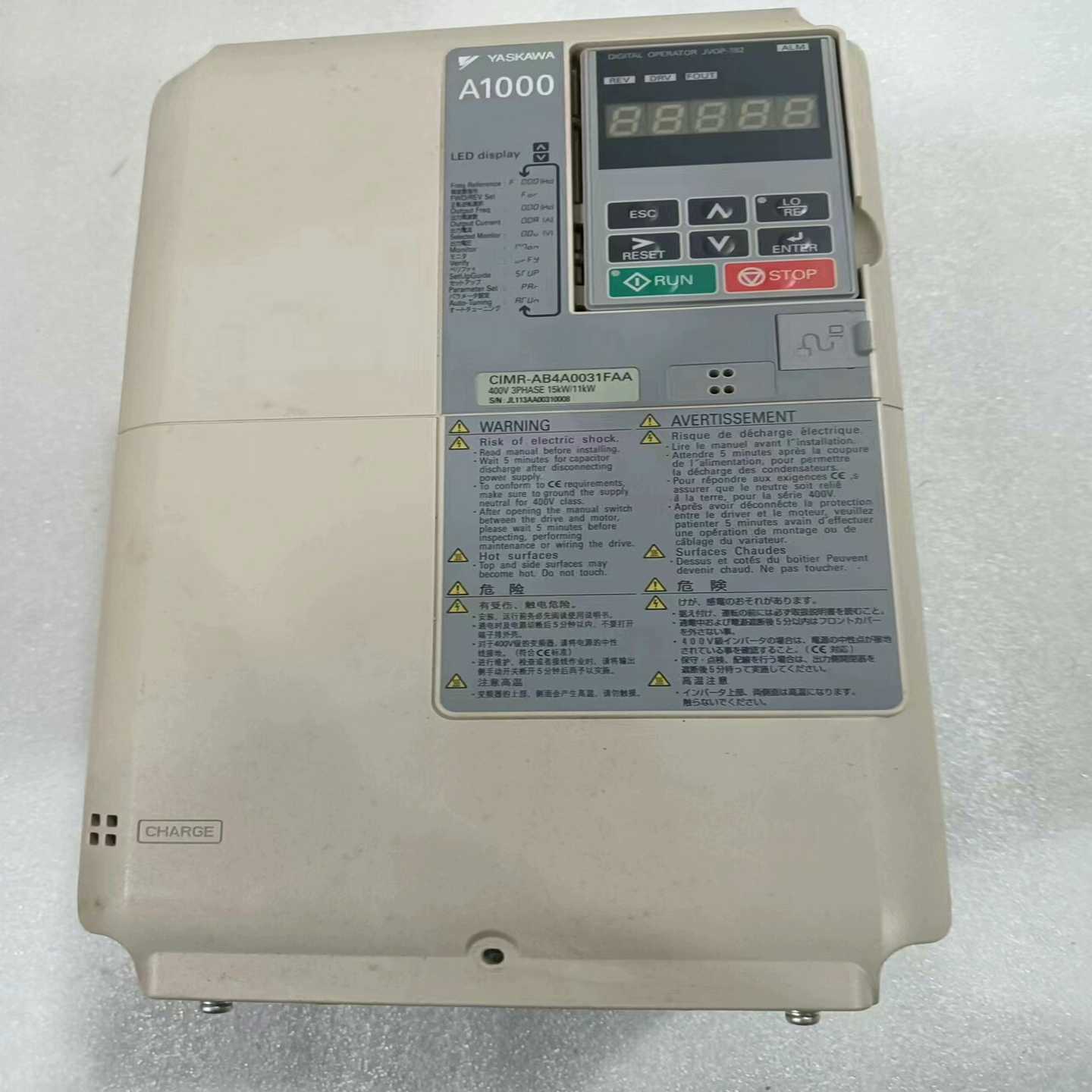 【议价】安川A系列变频器，CIMR-AB4A0031FAA，15KW适用