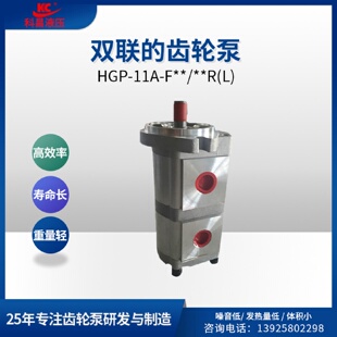 科昌HGP 0.8R双联齿轮油泵液压泵自动机械增压高压齿轮泵 11A