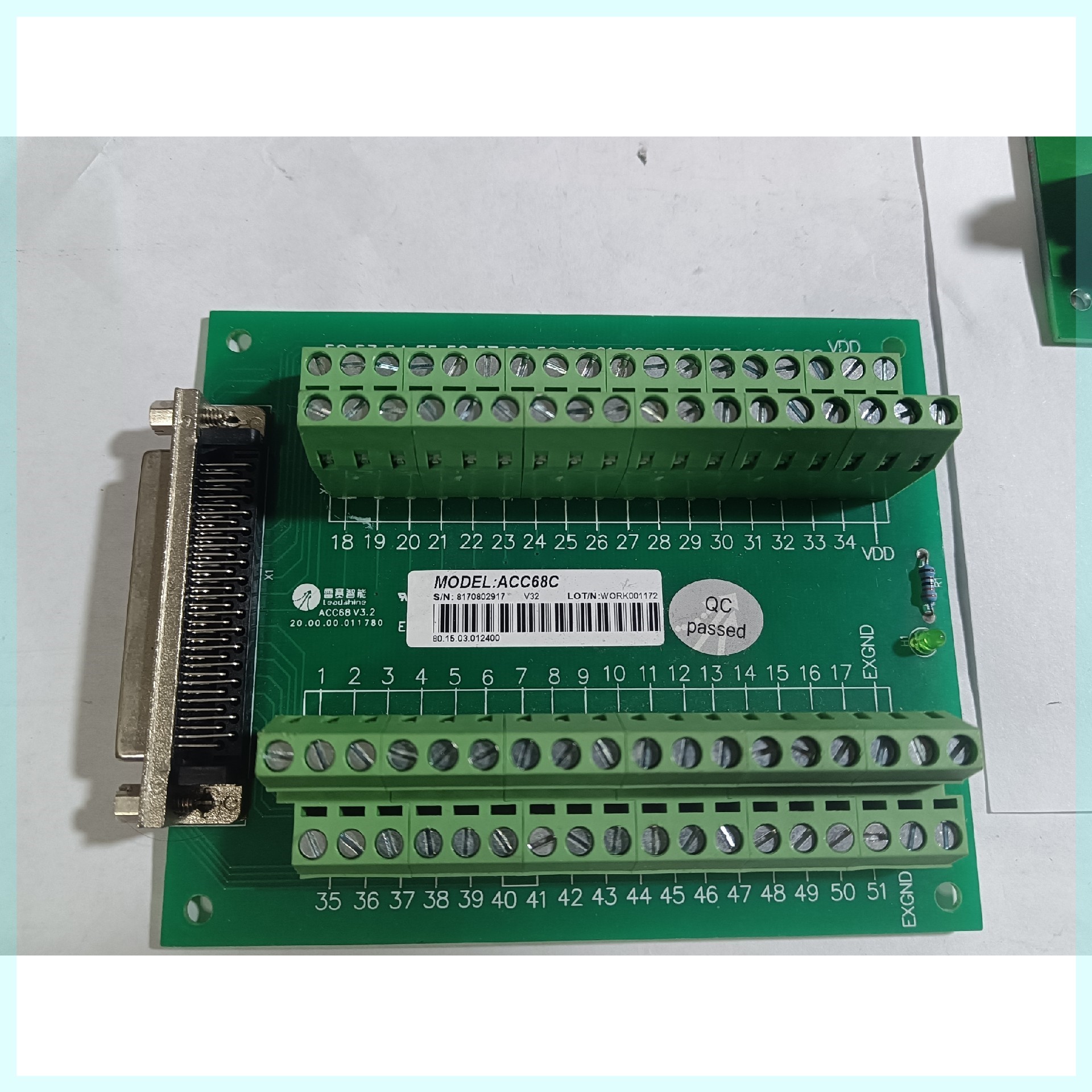 售前询价雷赛ACC68C接线端子板